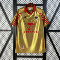Benfica 1998/99 Vintage Retro Gold/Red Away Jersey