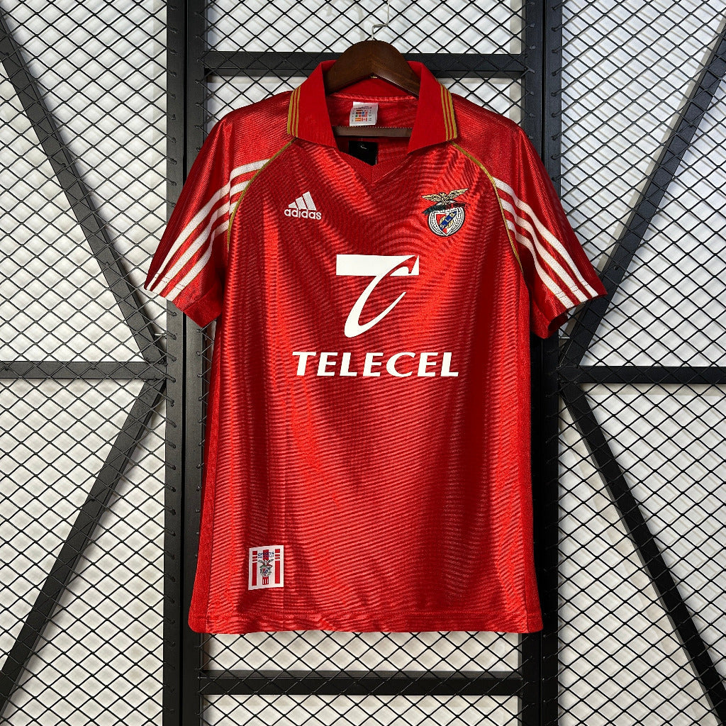 Benfica 1998/99 Vintage Retro Red/White Home Jersey