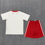 Benfica 2002/03 Retro White/Red Stripes Kids Jersey Set