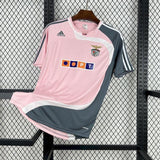 Benfica 2007/08 Vintage Retro Pink/Black Away Jersey