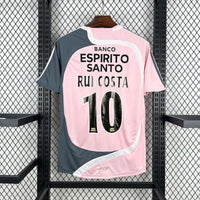 Benfica 2007/08 Vintage Retro Pink/Black Away Jersey