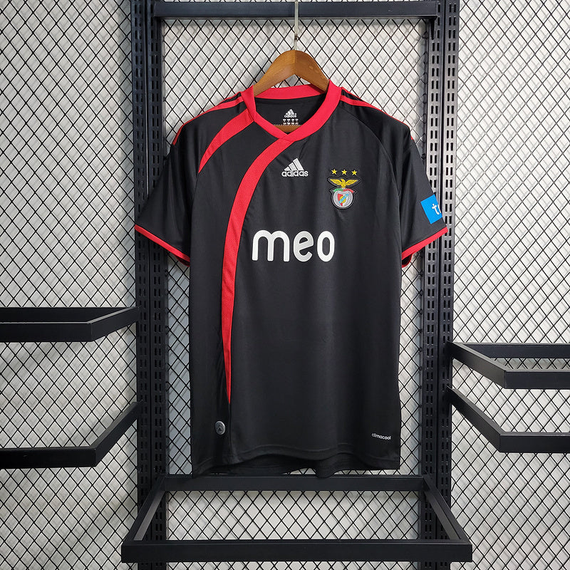 Benfica 2009/10 Retro Black/Red Away Jersey