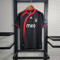 Benfica 2009/10 Retro Black/Red Away Jersey