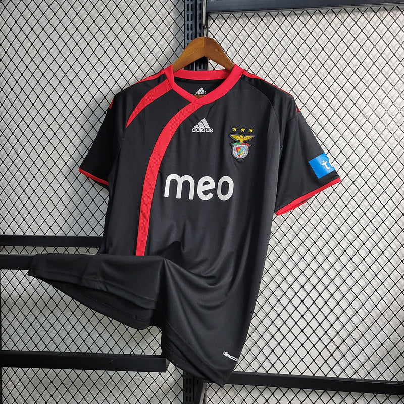 Benfica 2009/10 Retro Black/Red Away Jersey