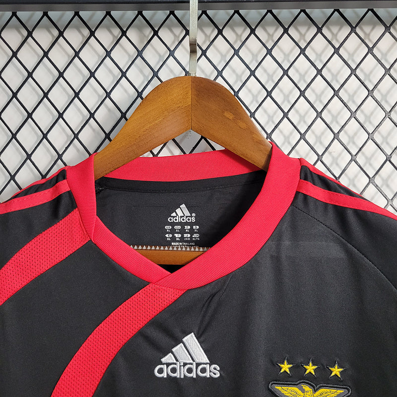 Benfica 2009/10 Retro Black/Red Away Jersey
