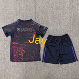 Benfica 25/26 Black/Purple Forth Special Kids Jersey Set