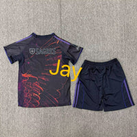 Benfica 25/26 Black/Purple Forth Special Kids Jersey Set
