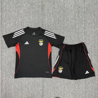 Benfica 25/26 Black/Red Training Kids Jersey Set