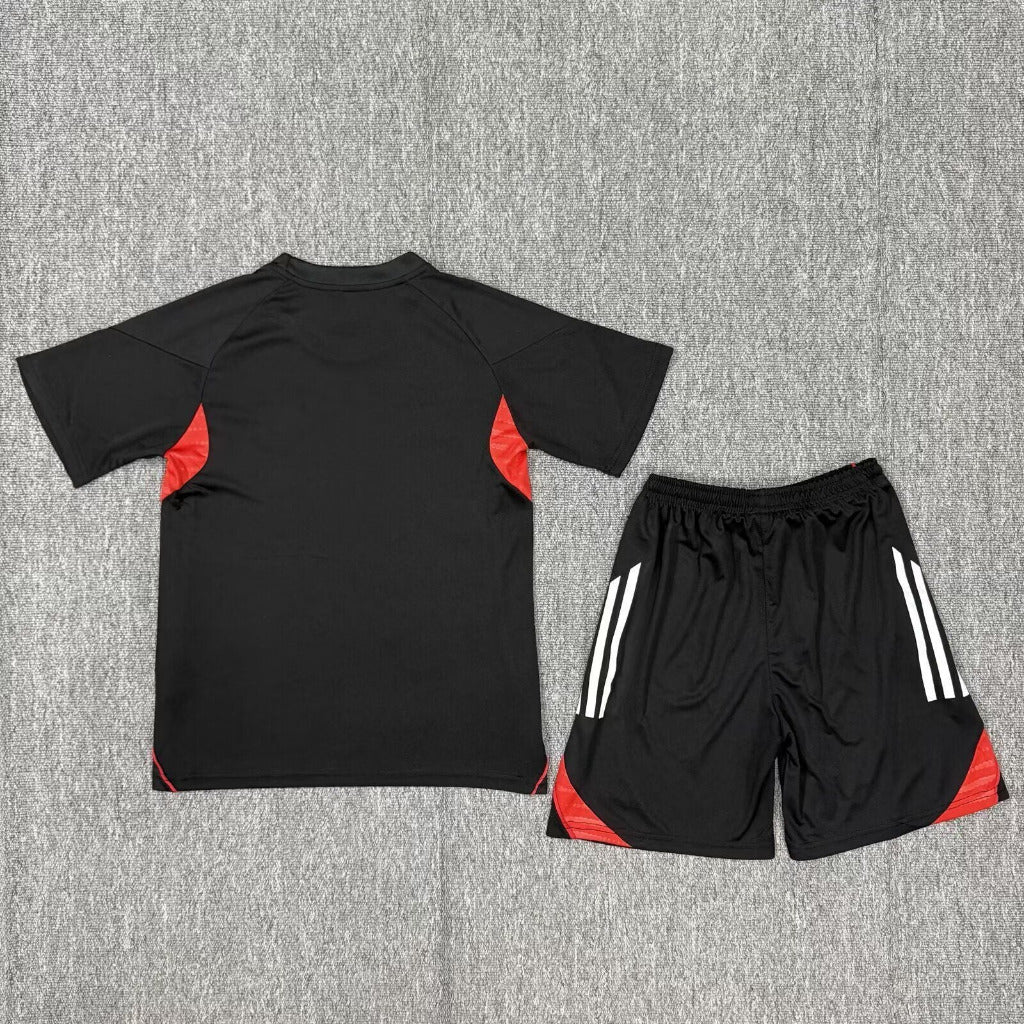 Benfica 25/26 Black/Red Training Kids Jersey Set