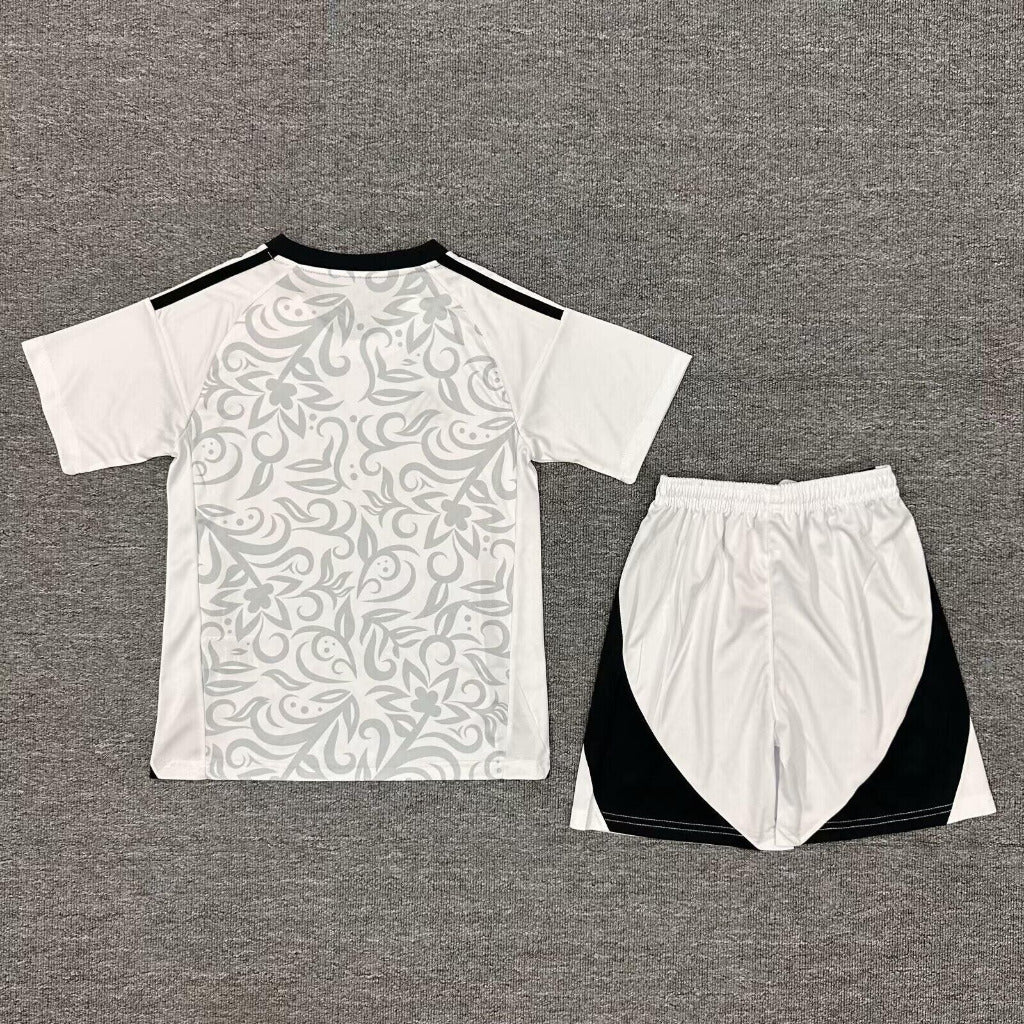 Benfica 25/26 White/Black Away Kids Jersey Set