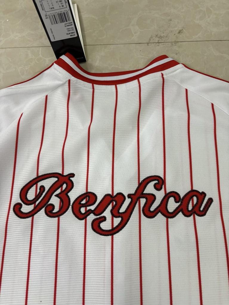 Benfica 25/26 White/Red Baseball Jersey
