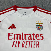 Benfica 25/26 White/Red Third Kids Jersey Set