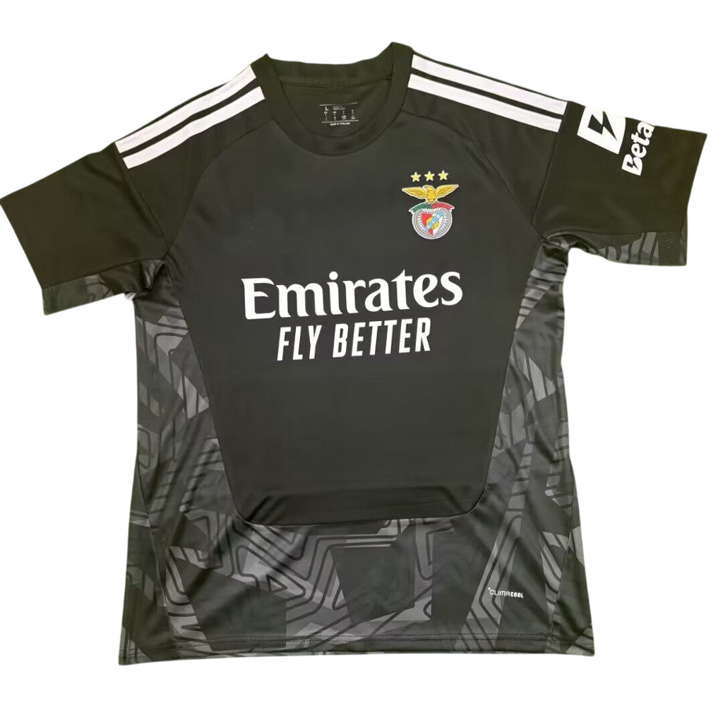 Benfica 26/27 Black/White Shoulder Stripes Goalkeeper Jersey