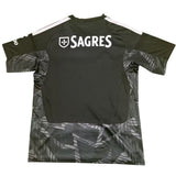 Benfica 26/27 Black/White Shoulder Stripes Goalkeeper Jersey