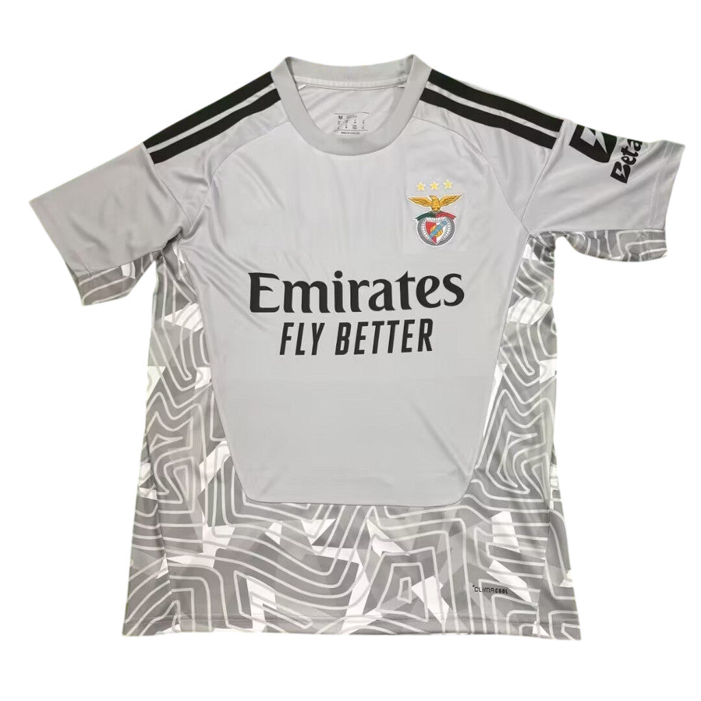 Benfica 26/27 Gray/Black Shoulder Stripes Goalkeeper Jersey