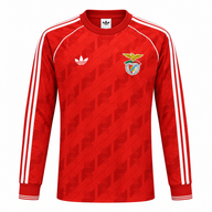 Benfica 26/27 Red/White Shoulder Stripes Long Sleeve Jersey