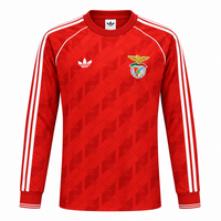Benfica 26/27 Red/White Shoulder Stripes Long Sleeve Jersey