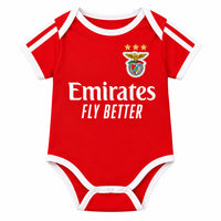 Benfica 26/27 Red/White Stripes Home Baby Bodysuit Jersey