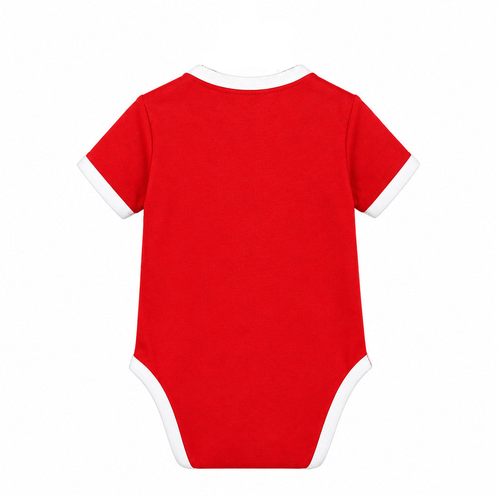 Benfica 26/27 Red/White Stripes Home Baby Bodysuit Jersey