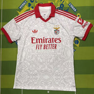 Benfica 26/27 White/Red Stripes Away Jersey