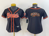 Bengals 2021/22 Black Women Baseball Style Jersey