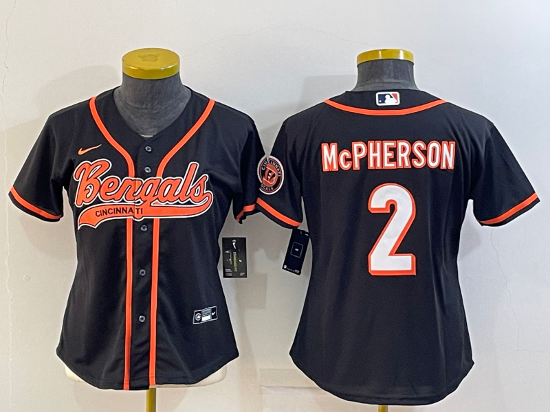 Bengals 2021/22 McPherson #2 Black Women Baseball Style Jersey