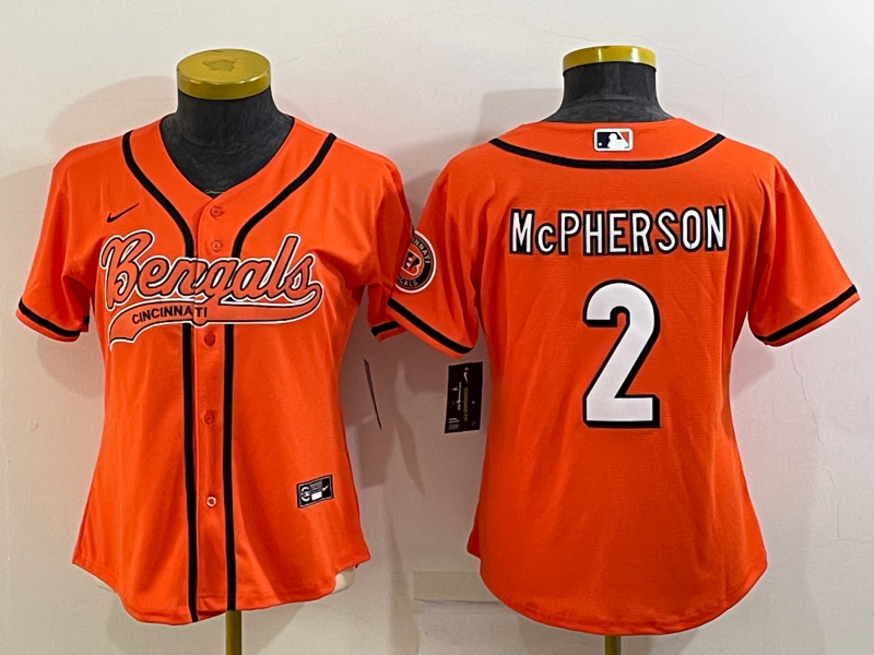 Bengals 2021/22 McPherson #2 Orange Women Baseball Style Jersey