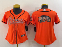 Bengals 2021/22 Orange Women Baseball Style Jersey