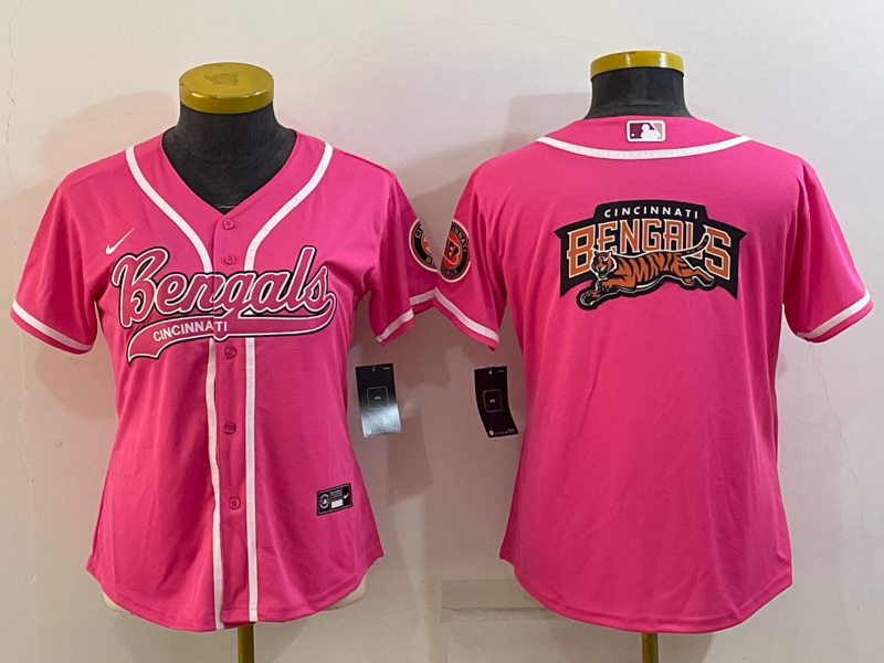 Bengals 2021/22 Pink Women Baseball Style Jersey