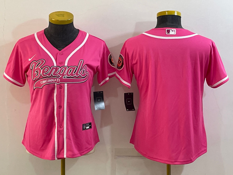 Bengals 2021/22 Pink Women Baseball Style Jersey