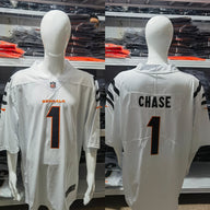 Bengals 25/26 Chase #1 White NFL Game Jersey
