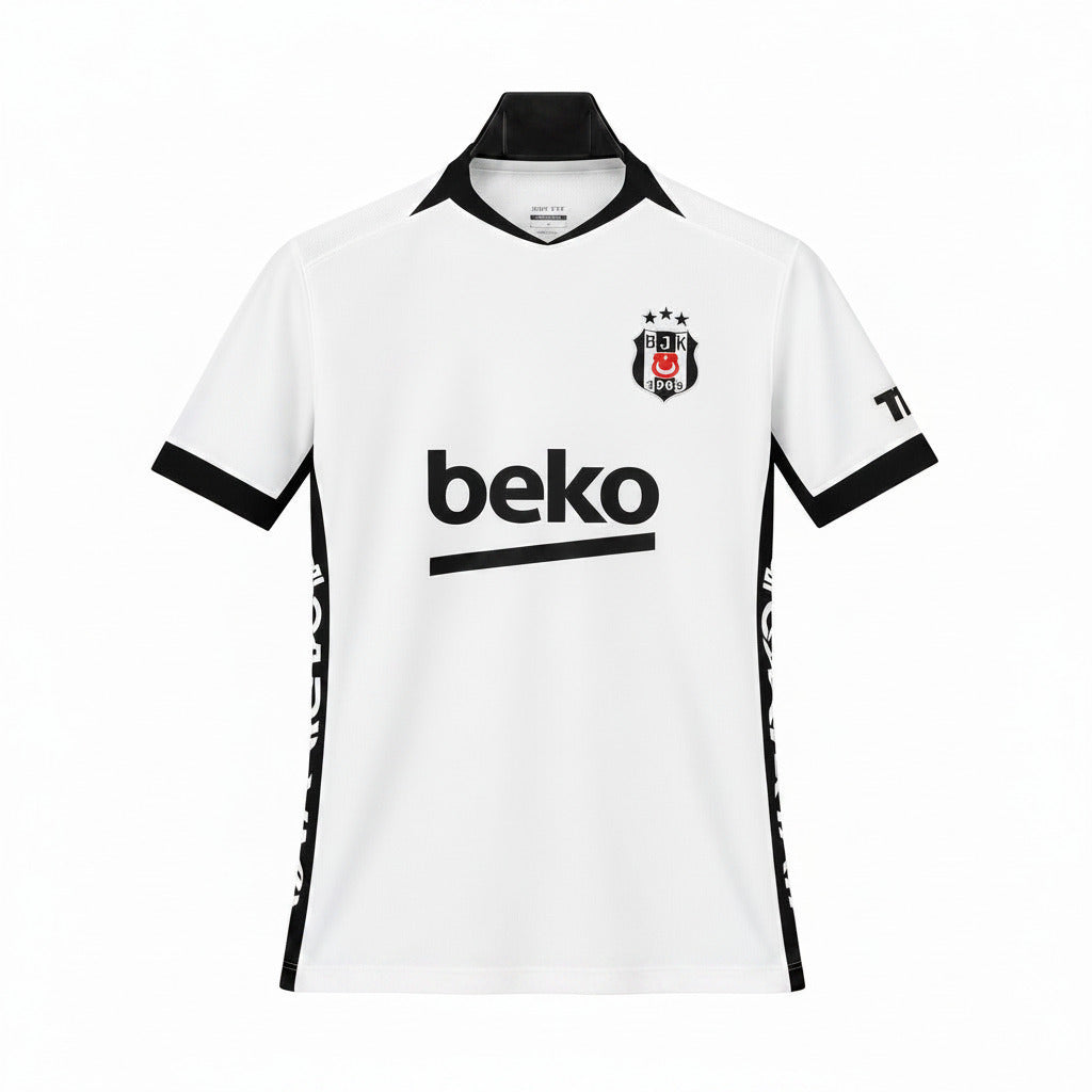 Besiktas 26/27 White/Black Trim Home Jersey