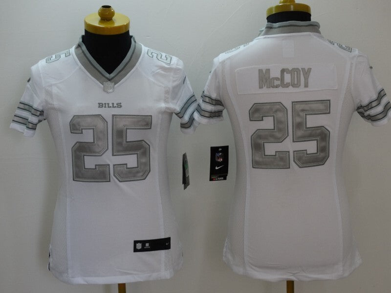 Bills 2021/22 McCoy #25 White/Gray Women NFL Jersey