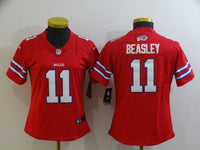 Bills 2022/23 Beasley #11 Red/White Women NFL Jersey