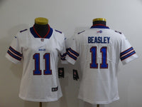 Bills 2022/23 Beasley #11 White/Blue Women NFL Jersey