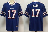 Bills 25/26 Allen #17 Royal Blue NFL Game Jersey
