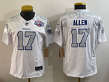 Bills 25/26 Allen #17 White/Gray/Navy Women NFL Jersey