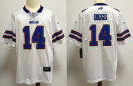 Bills 25/26 Diggs #14 White NFL Game Jersey