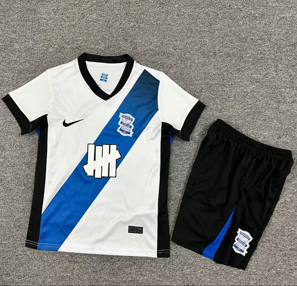 Birmingham City 25/26 White Away Kids Jersey Set