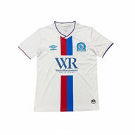 Blackburn 26/27 White/Red and Blue Vertical Stripe Third Jersey