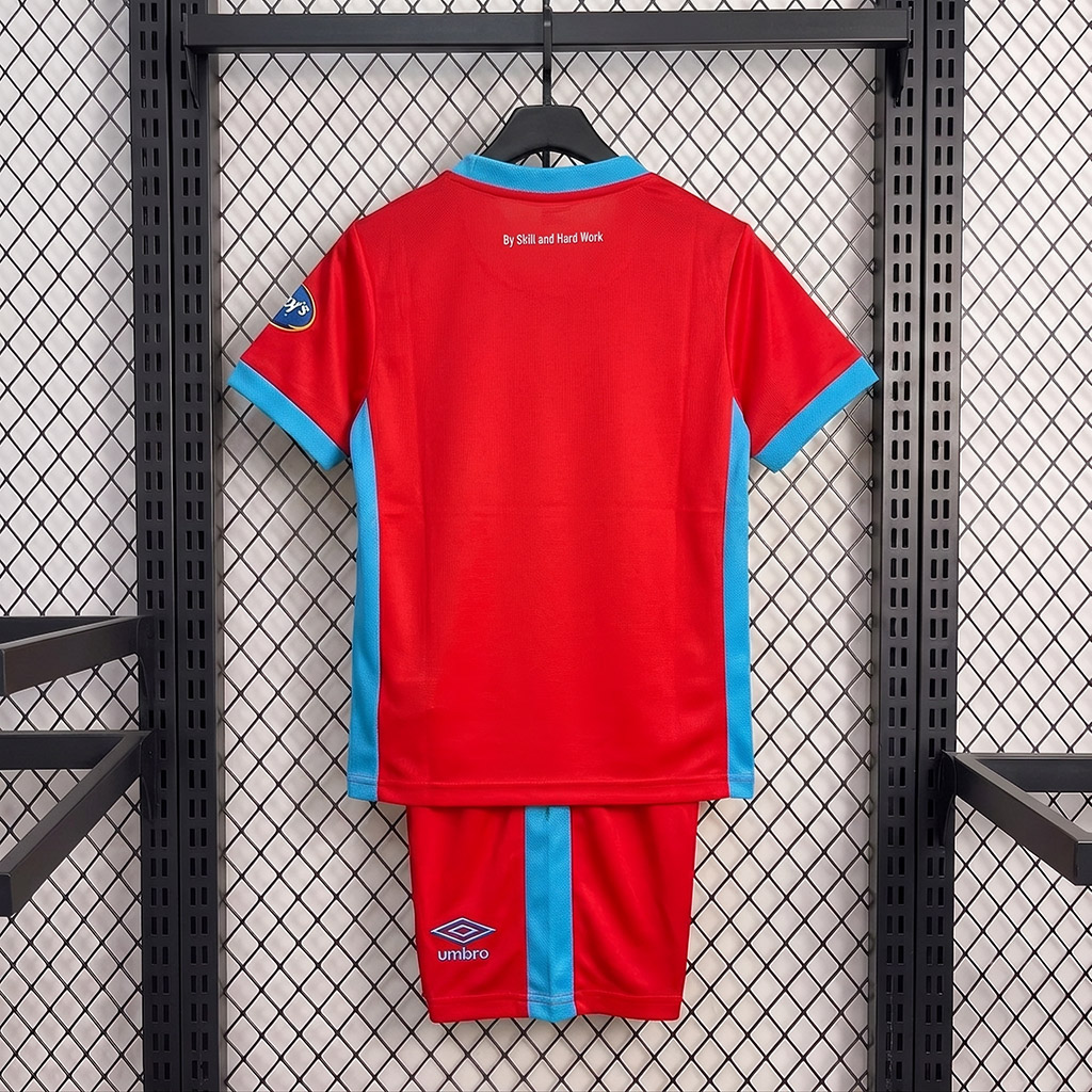 Blackburn Rovers 26/27 Red/Blue Trim Away Kids Jersey