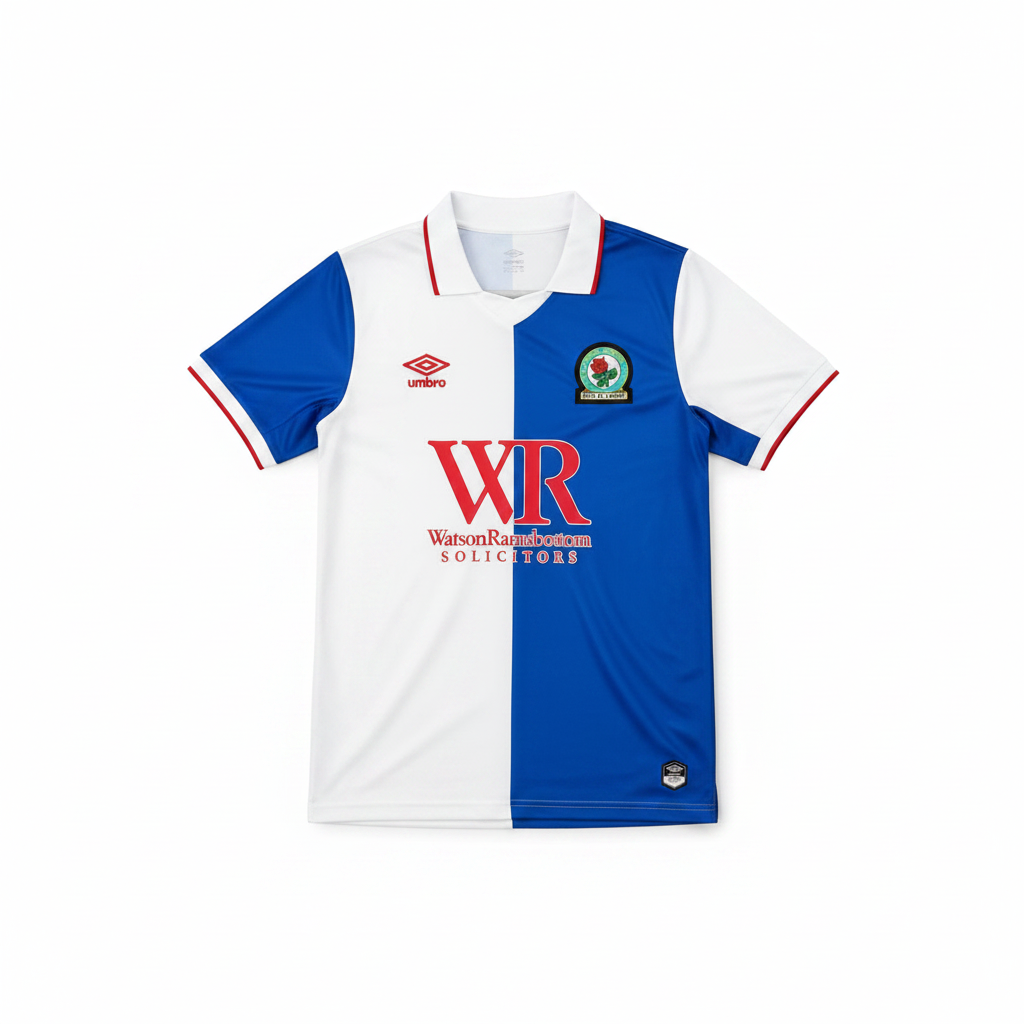 Blackburn Rovers 26/27 White/Blue/Red Trim Home Jersey