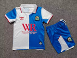 Blackburn Rovers 26/27 White/Blue/Red Trim Home Kids Jersey