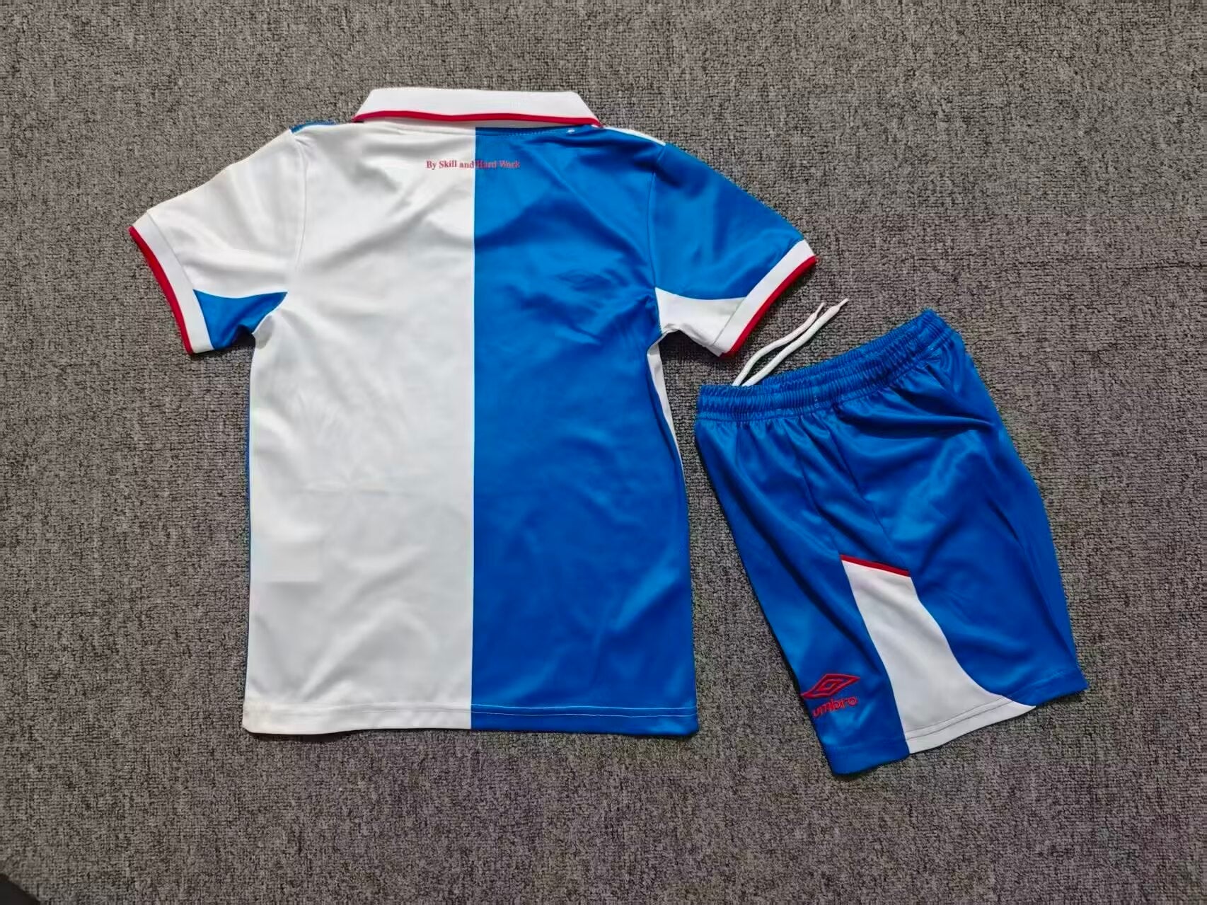 Blackburn Rovers 26/27 White/Blue/Red Trim Home Kids Jersey