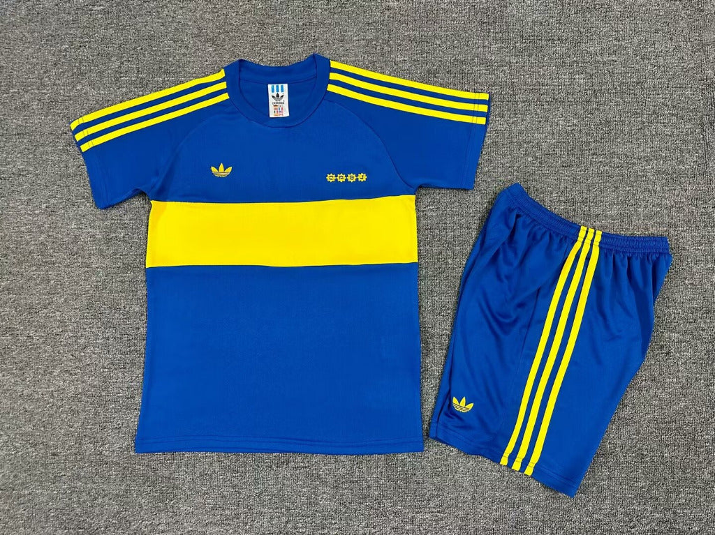 Boca Juniors 1981 Vintage Retro Blue Home Kids Kit - Concept Kits