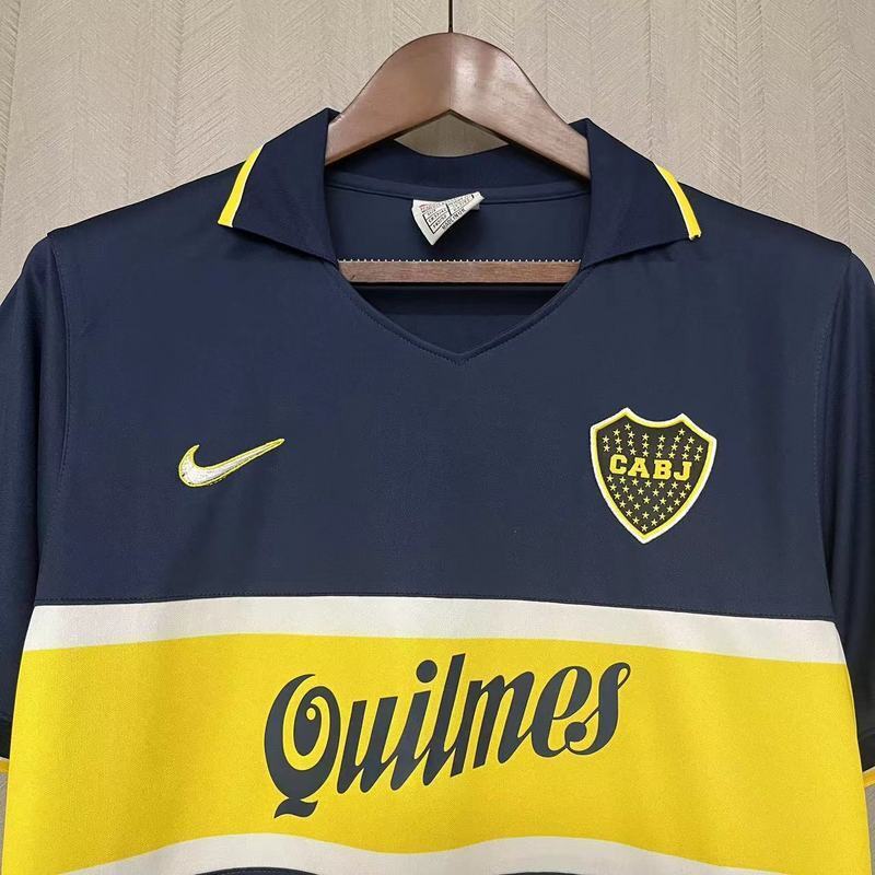 Boca Juniors 1996/97 Vintage Retro Blue/Yellow Home Jersey