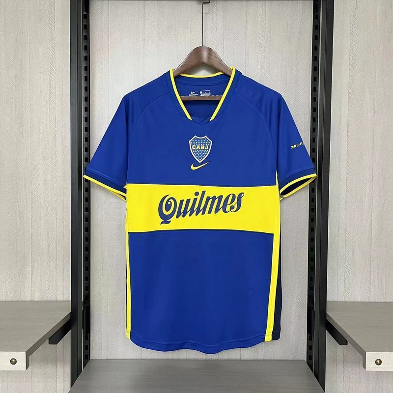 Boca Juniors 2002 Vintage Retro Blue Home Jersey