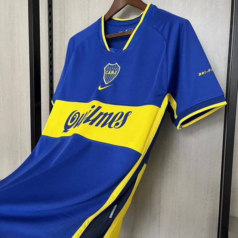 Boca Juniors 2002 Vintage Retro Blue Home Jersey