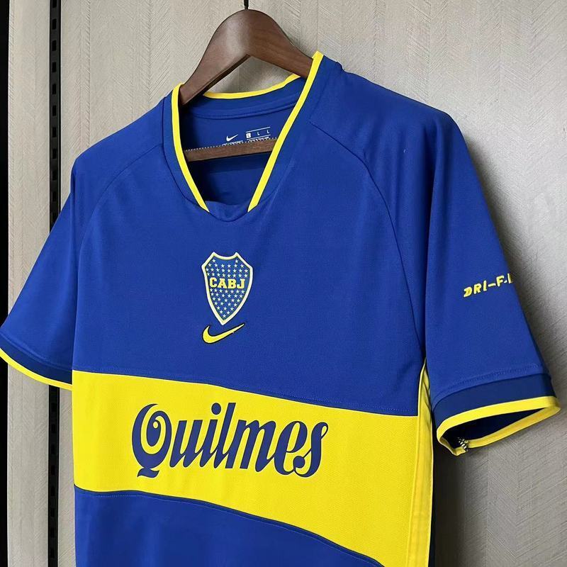 Boca Juniors 2002 Vintage Retro Blue Home Jersey