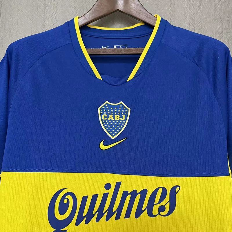 Boca Juniors 2002 Vintage Retro Blue Home Jersey